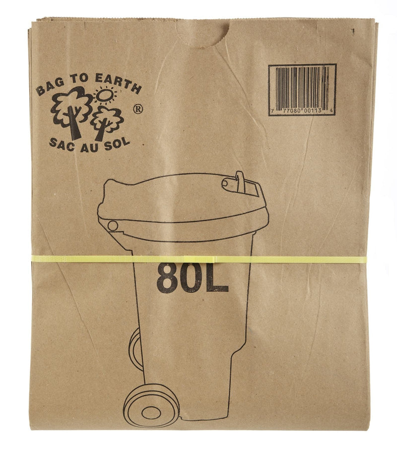 Bag to Earth 2-Ply Compostable and Biodegradable Paper Bin Liner, 10-pk, 80-L R9