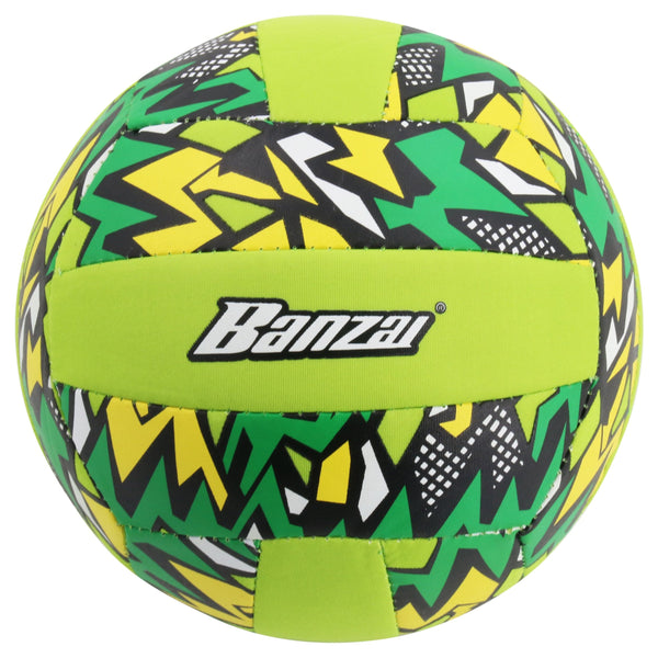 "Banzai" Aqua Inflatable Wet or Dry Volley Ball Toy, Multi-Coloured, Ages 5+, for Beach/Pool Fun Activities C7
