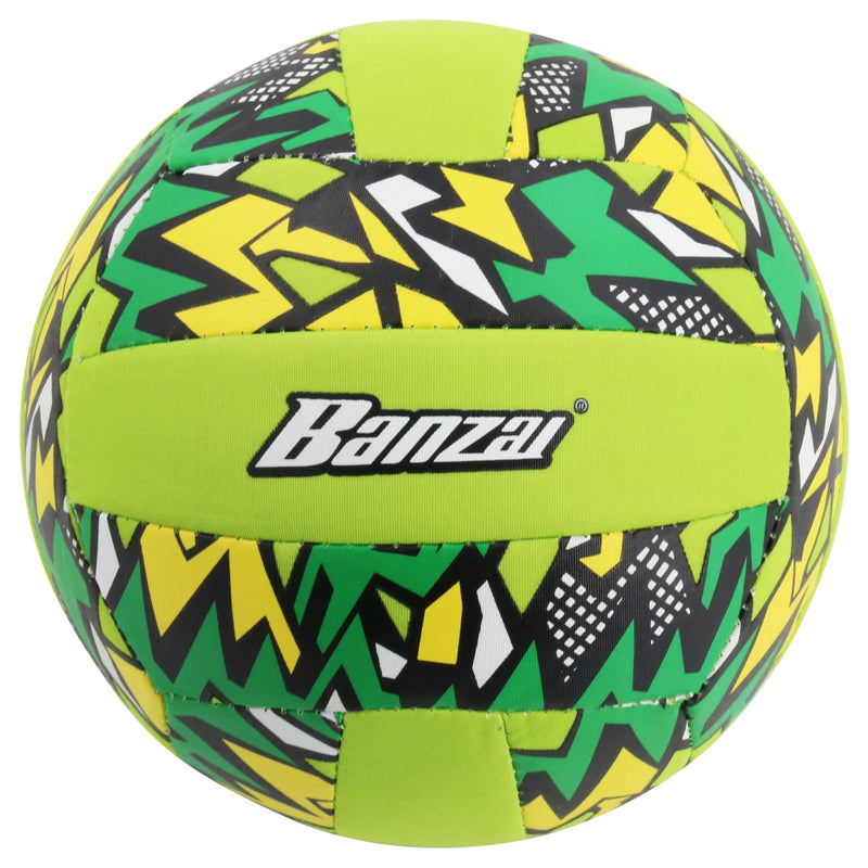 "Banzai" Aqua Inflatable Wet or Dry Volley Ball Toy, Multi-Coloured, Ages 5+, for Beach/Pool Fun Activities C7