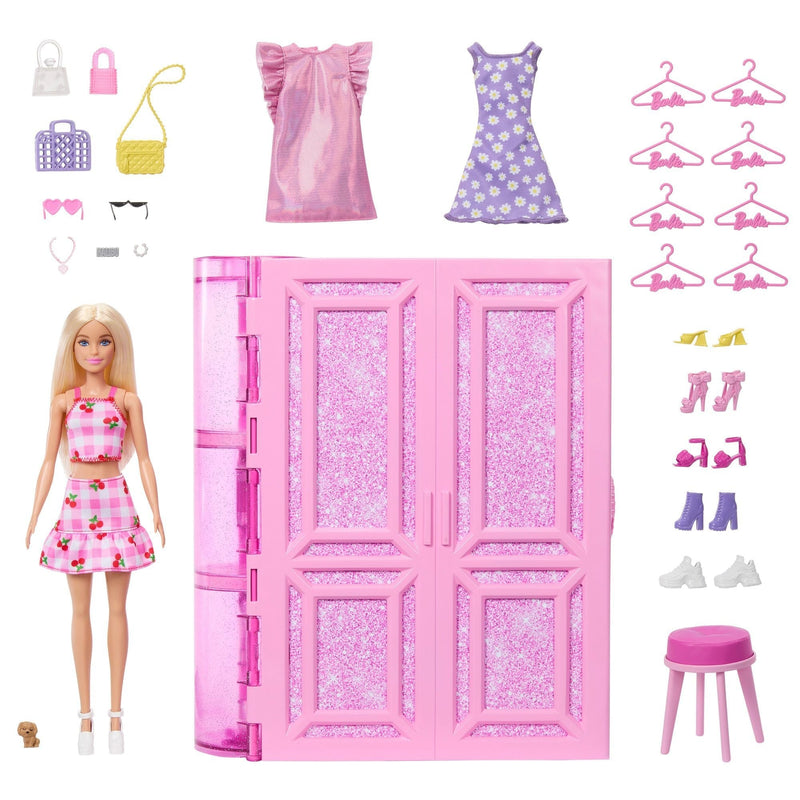 Barbie Dream Closet Toy Playset with Series 3.0 Fashion Doll and 25+ Accessories I4