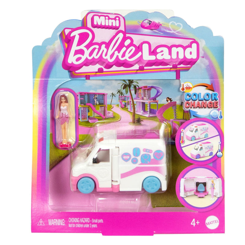 Barbie Mini Barbieland Vehicles Assortment, Includes 1.5-in Barbie Doll, Kids Ages 4+ G4