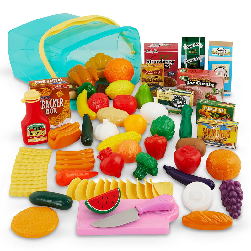 Battat Pantry in a Bucket Realistic Toy Set, 79-pc E4