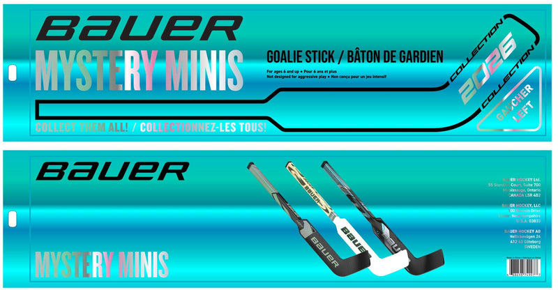 Bauer 2026 Mystery Mini Goalie Hockey Stick, 18-in F8