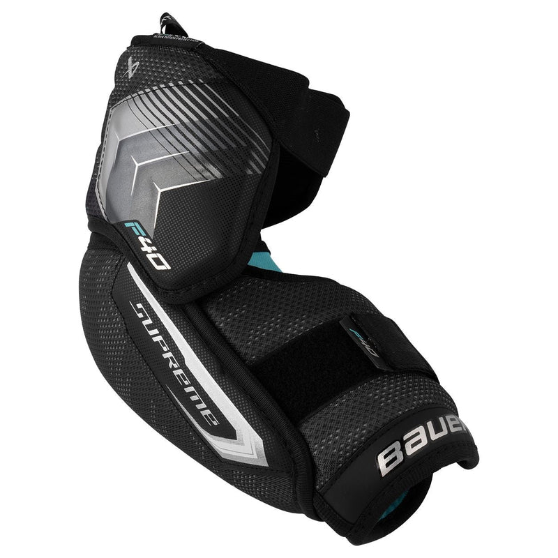 Bauer Supreme F40 Hockey Elbow Pads, Intermediate, Black, Assorted Sizes D8
