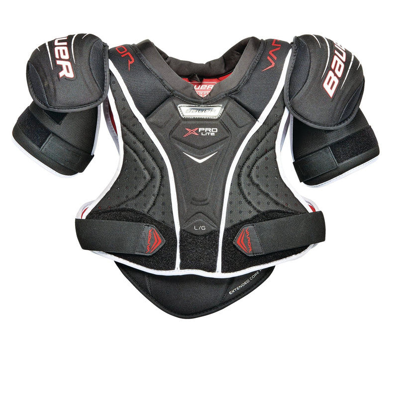 Bauer Vapor X Pro Lite Junior Hockey Shoulder Pads, Comfortable and Lightweight, Black O7