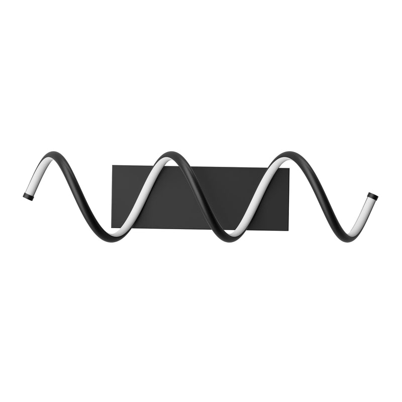 BAZZ Dante 16W/3000K Matte Black Integrated LED Wall Lamp Vanity Light L8
