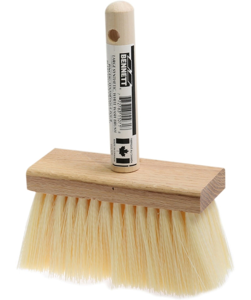 Bennett Large White Natural Fibre Wash Brush, 150-mm W7