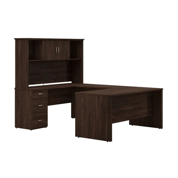 Bestar - Gosford U-Shaped Desk with Hutch P7