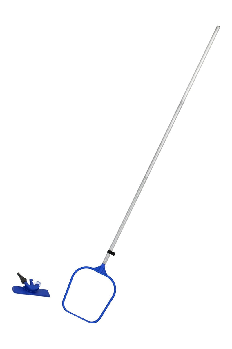 Bestway Pool Hydro Cleaning Above Ground Pool Maintanance Kit with Vacuum, Skimmer & Pole E4