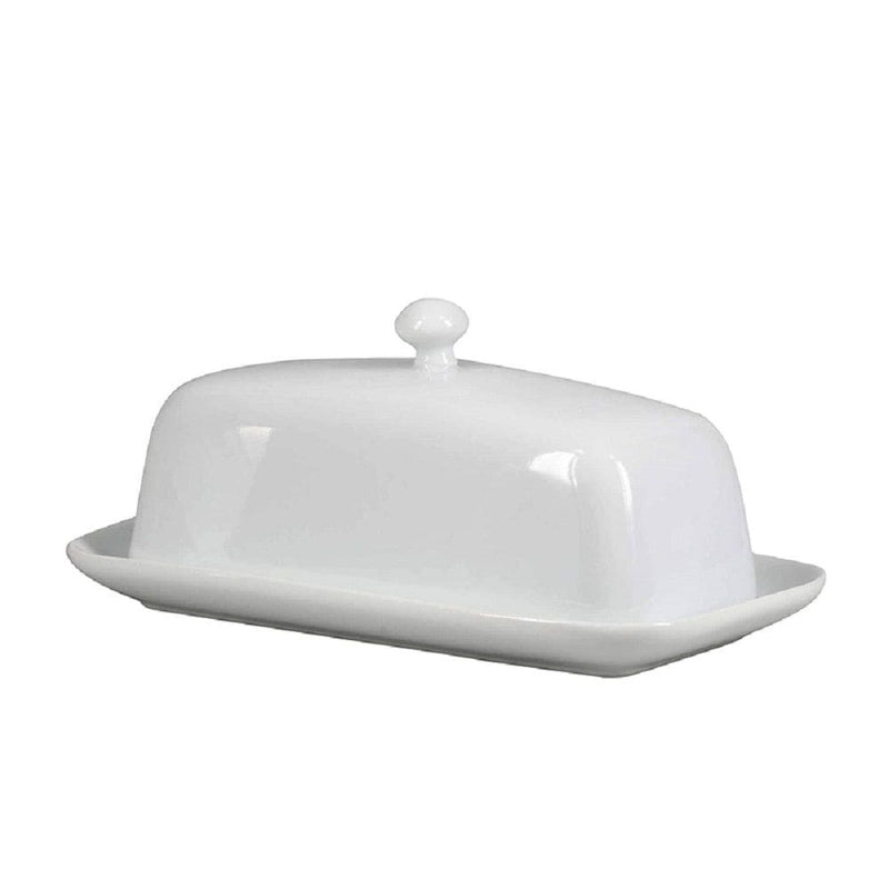 Bia Porcelain Butter Dish with Knob W2