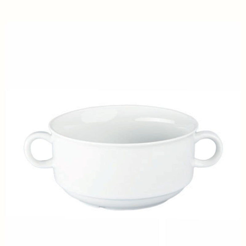 BIA Porcelain Creme Soup Bowl with Handle, White, 355-mL L3