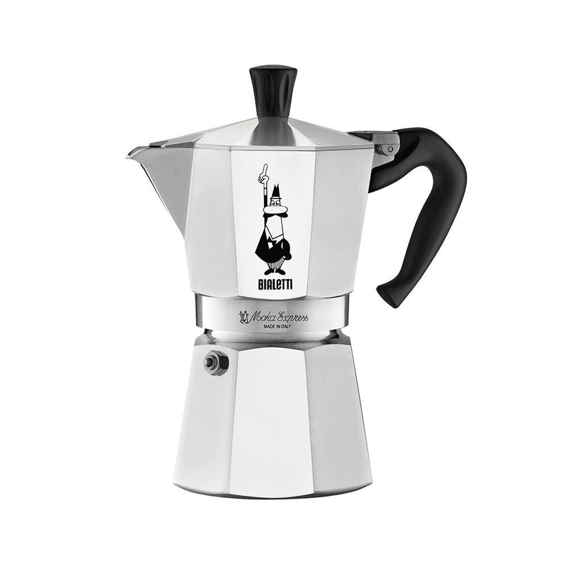 Bialetti Moka Pot with Ergonomic Anti-Scale Handle, 6-Cup W7