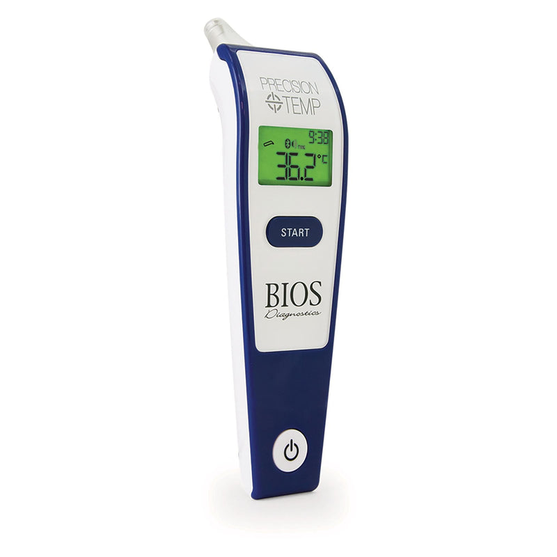 Bios Diagnostics Precision Temp Digital Ear Thermometer with Bluetooth, 1-Second Reading E1