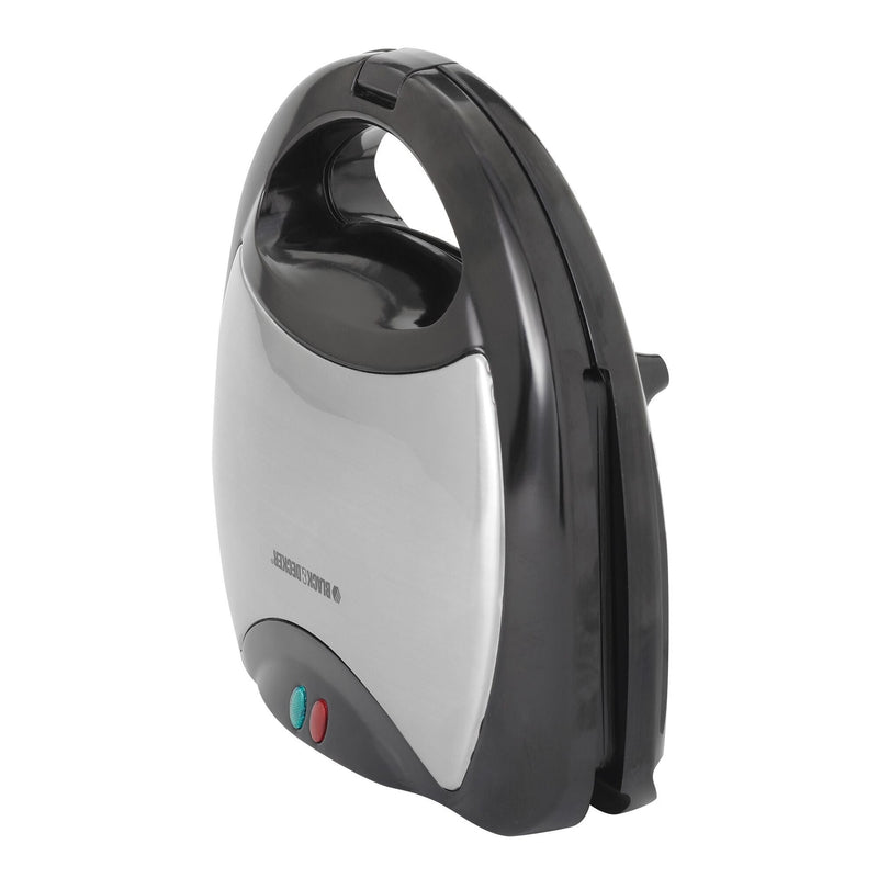 Black & Decker 4-in-1 Round Compact Waffle Maker with Interchangeable Plates & Indicator Lights X3