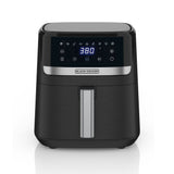 Black & Decker 8-in-1 Digital Air Fryer with Non-Stick Cooking Basket, 6-qt