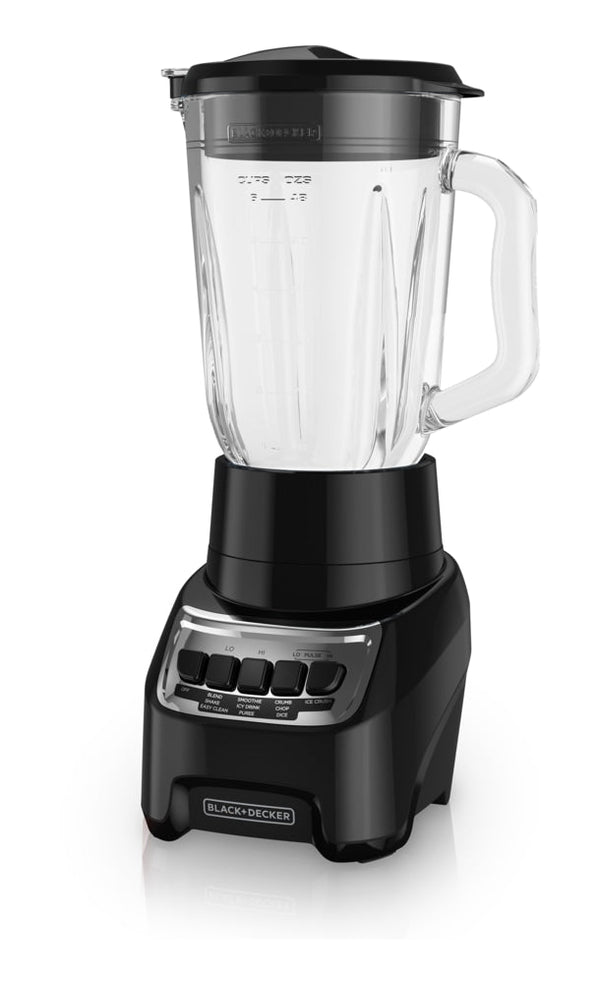 Black & Decker Blender Power Crush 4-Speed Piano Key, Black, 700W C3