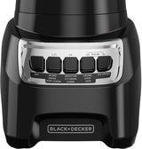 Black & Decker Blender Power Crush 4-Speed Piano Key, Black, 700W