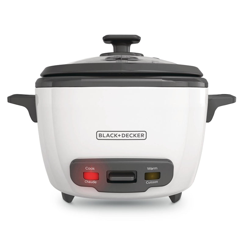 Black & Decker Rice Cooker & Non-Stick Steamer White, 16 Cups R0