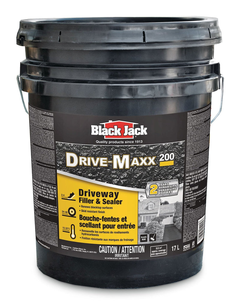 Black Jack Drive-Maxx 200 2-Year Asphalt Driveway Filler & Sealer, 32.5 sq. m Coverage, 17-L D0