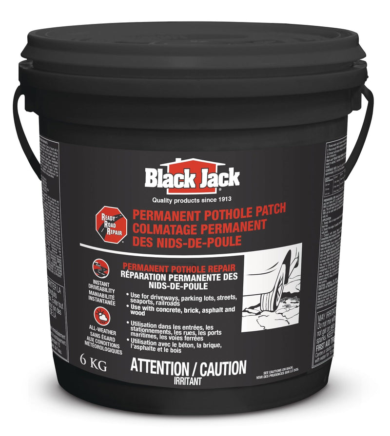 Black Jack Ready Cold Patch, Permanent Pothole Patch L3