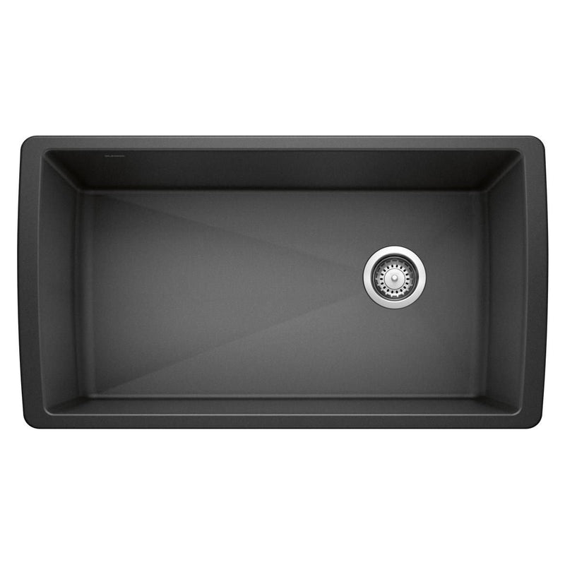 Blanco Diamond SILGRANIT 33-in Super Single Undermount Kitchen Sink, Anthracite Q5