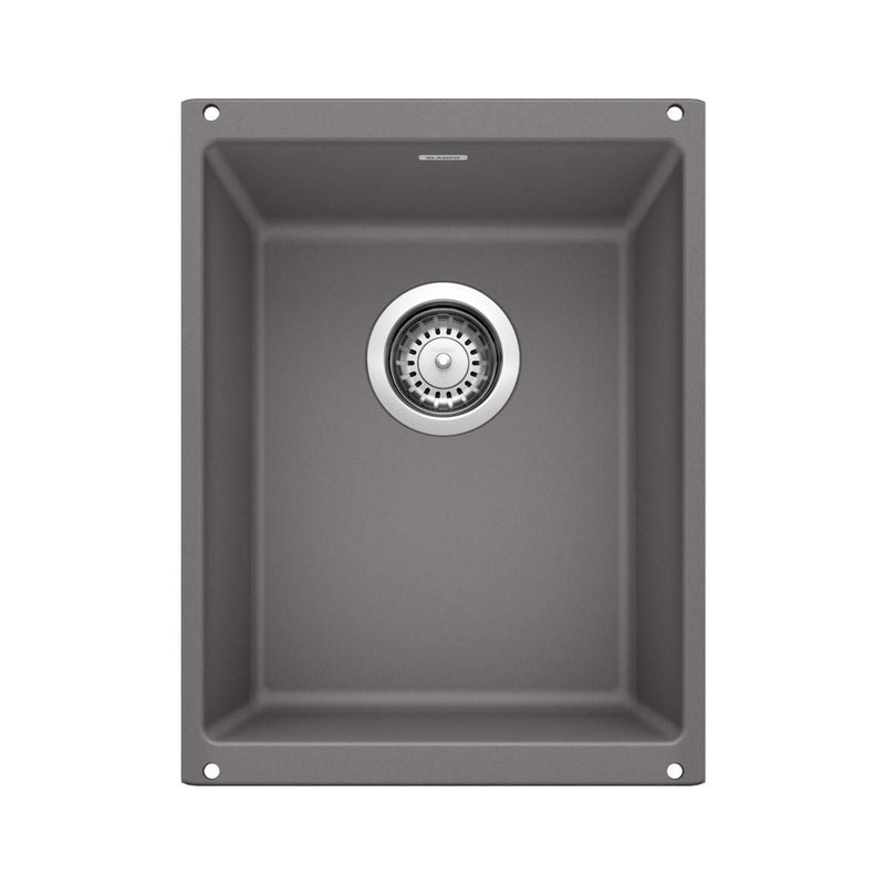 Blanco Precis SILGRANIT 13-in Undermount Bar Sink, Cinder B6