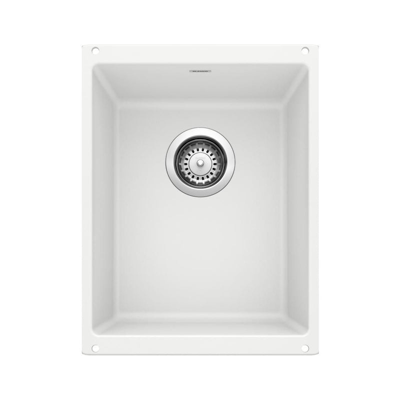 Blanco Precis SILGRANIT 13-in Undermount Bar Sink, White A7