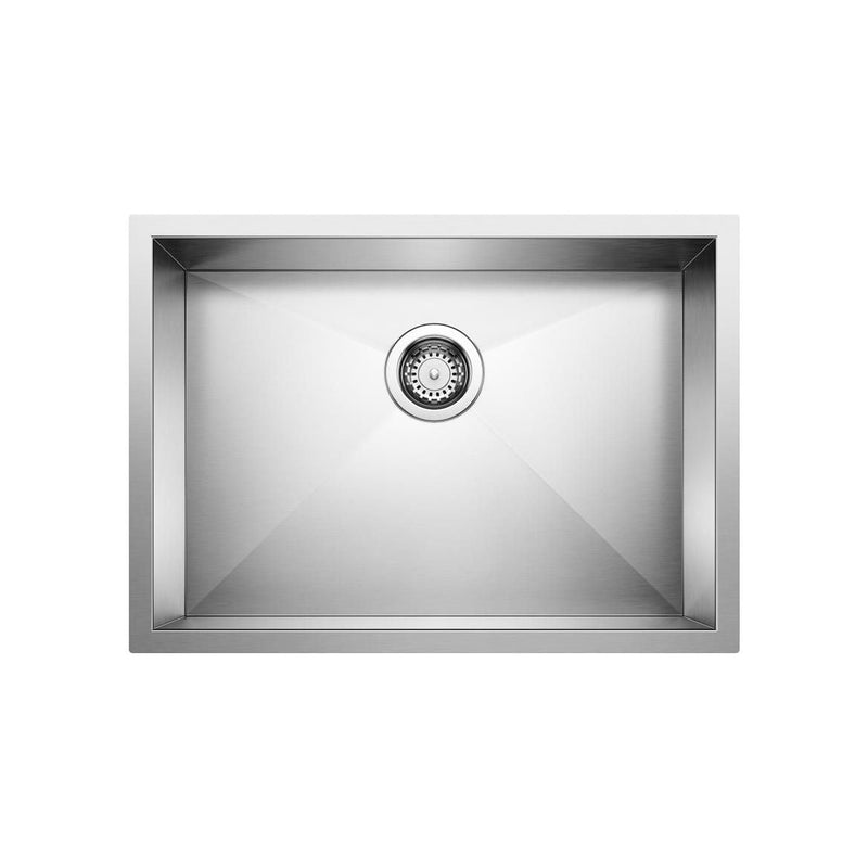 Blanco Quatrus R0 25-in Single Bowl Undermount Stainless Steel Kitchen Sink Q5