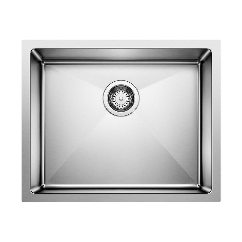 Blanco Quatrus R15 22-in Single Bowl Undermount Stainless Steel Kitchen Sink Q9