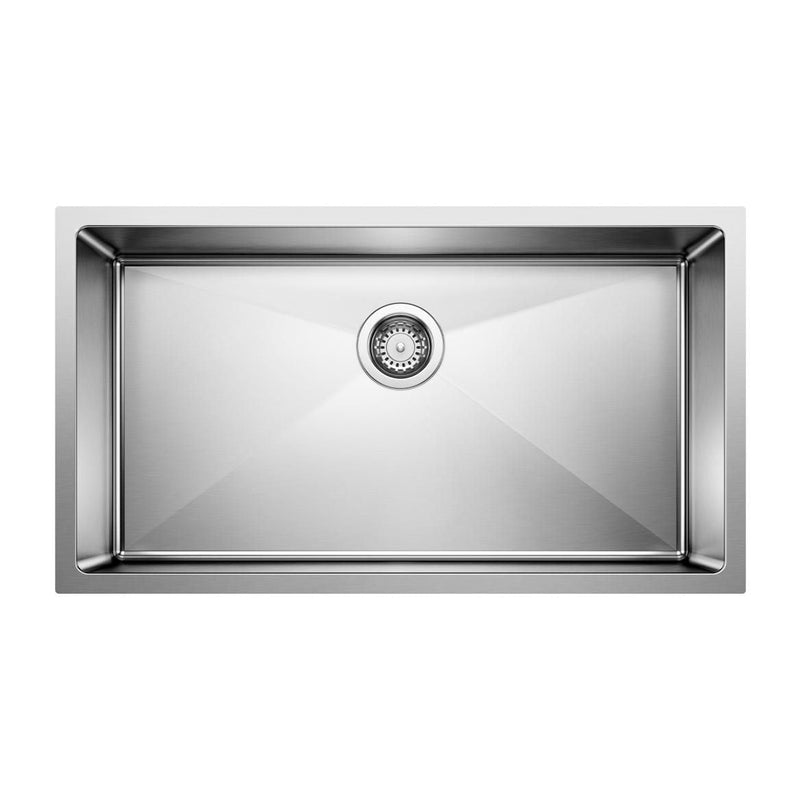 Blanco Quatrus R15 32-in Super Single Bowl Undermount Stainless Steel Kitchen Sink U8