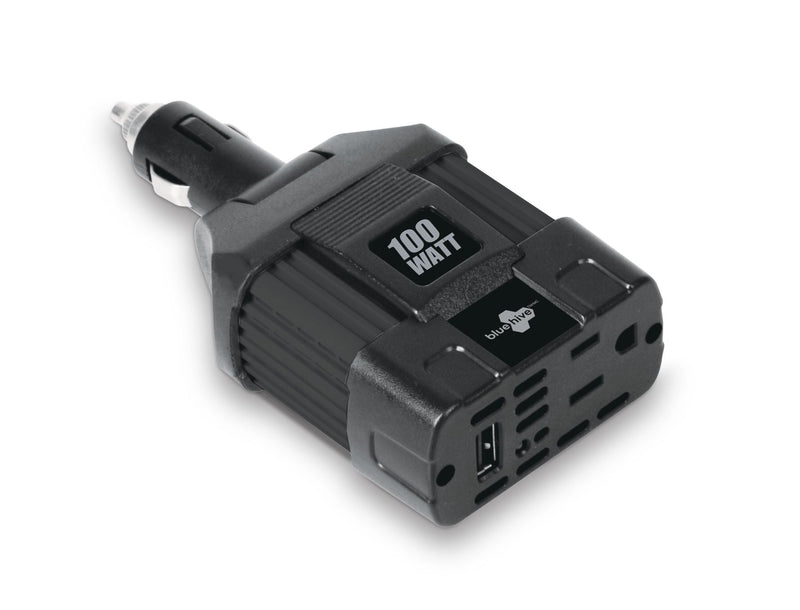 Bluehive 100W Power Inverter, Black D2