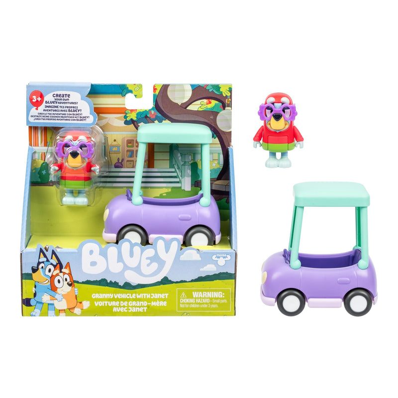 Bluey Granny Vehicle with Janet Interactive Playset P1