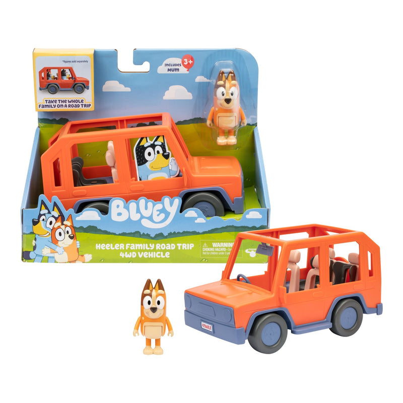 Bluey Heeler Family Road Trip 4WD Vehicle Playset with Mum Figure S4