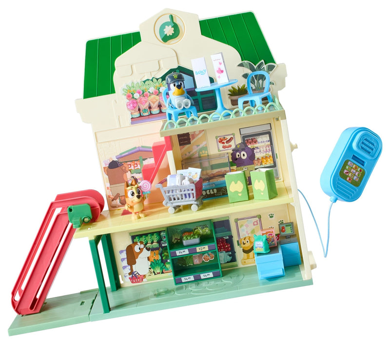 Bluey Supermarket and Restaurant Playset with Speaker J3