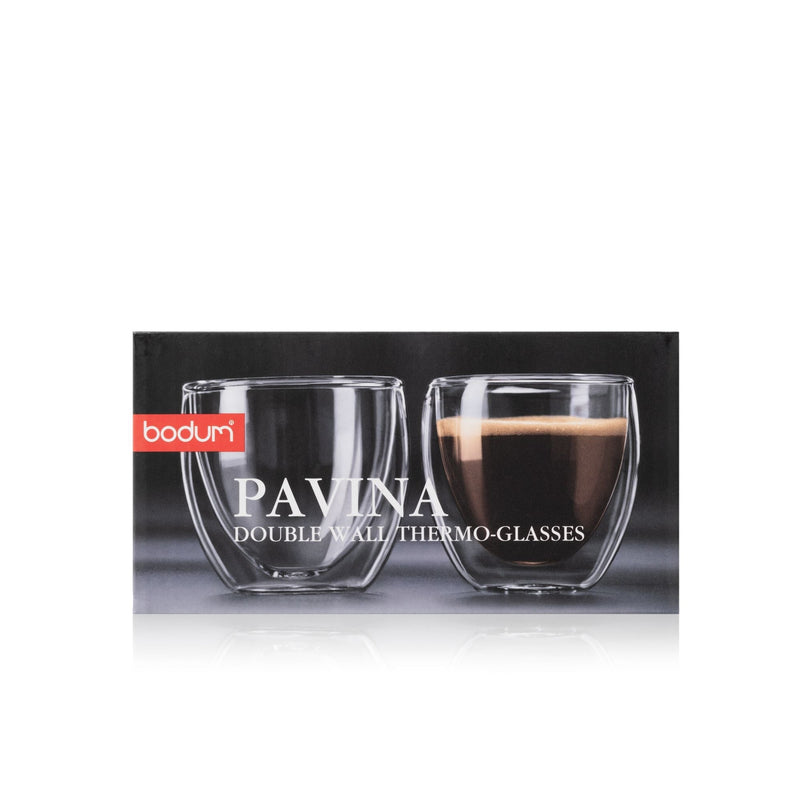 Bodum Double Wall Clear Glass Mugs, 2.7-oz, 2-pk J6