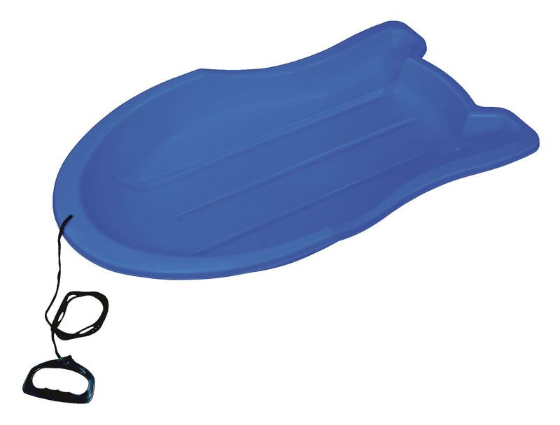 Booster Kids' 1-Person Lightweight Plastic Winter Snow Sled/Toboggan with Tow Rope C4