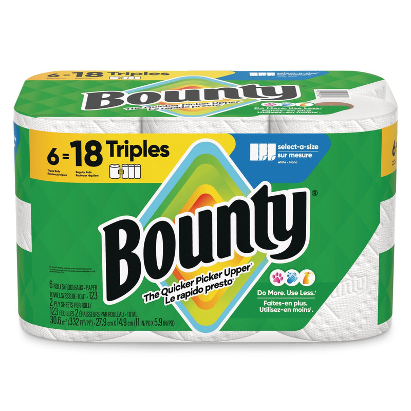 Bounty Triple Roll Paper Towel, 2-ply, 6-pk H8