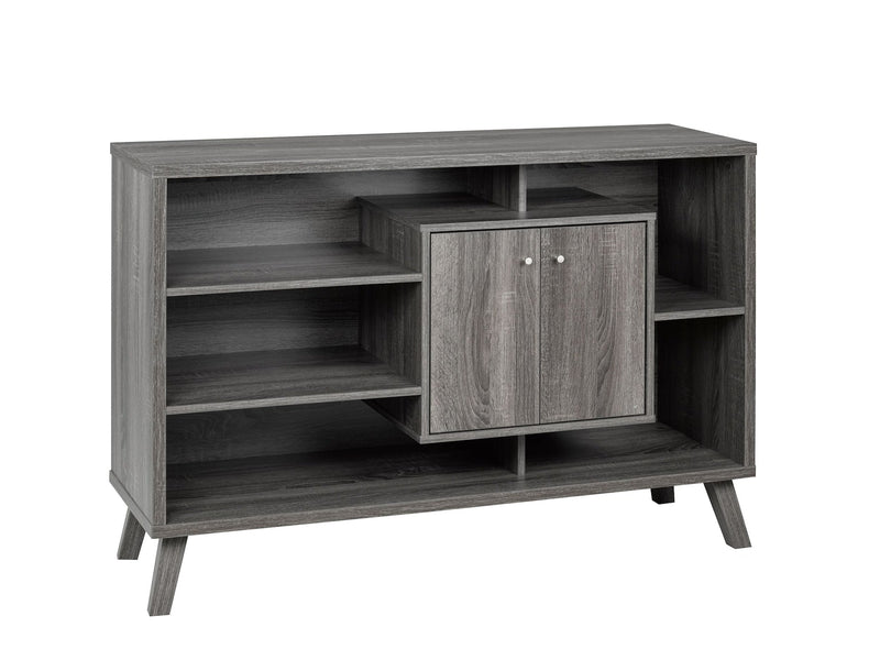 Brassex Multi-Tier Wooden Dining Buffet/Server with Storage, Grey Y8