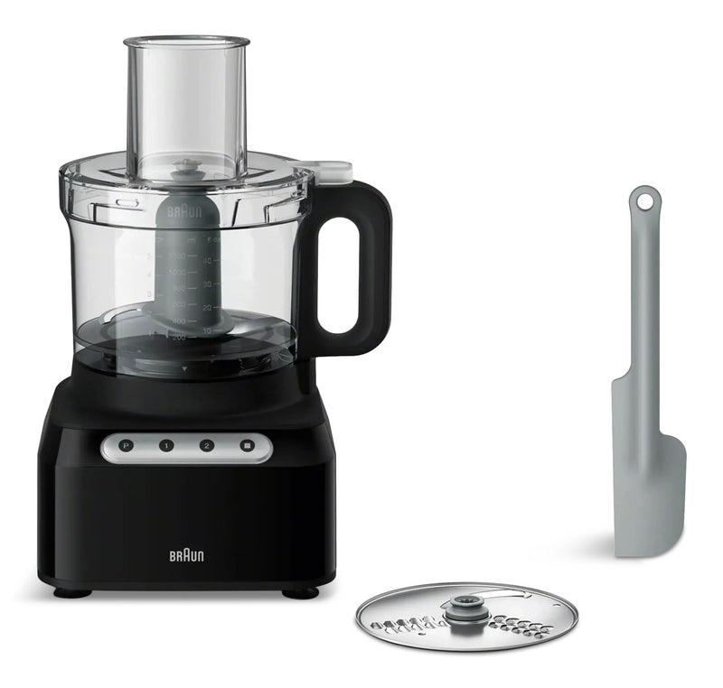 Braun 8-Cup (1.9 L) Food Processor, 550W Motor, Black Q2