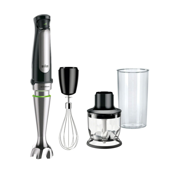 Braun Hand Blender & 1.5-Cup Food Processor with Whisk and Beaker J1