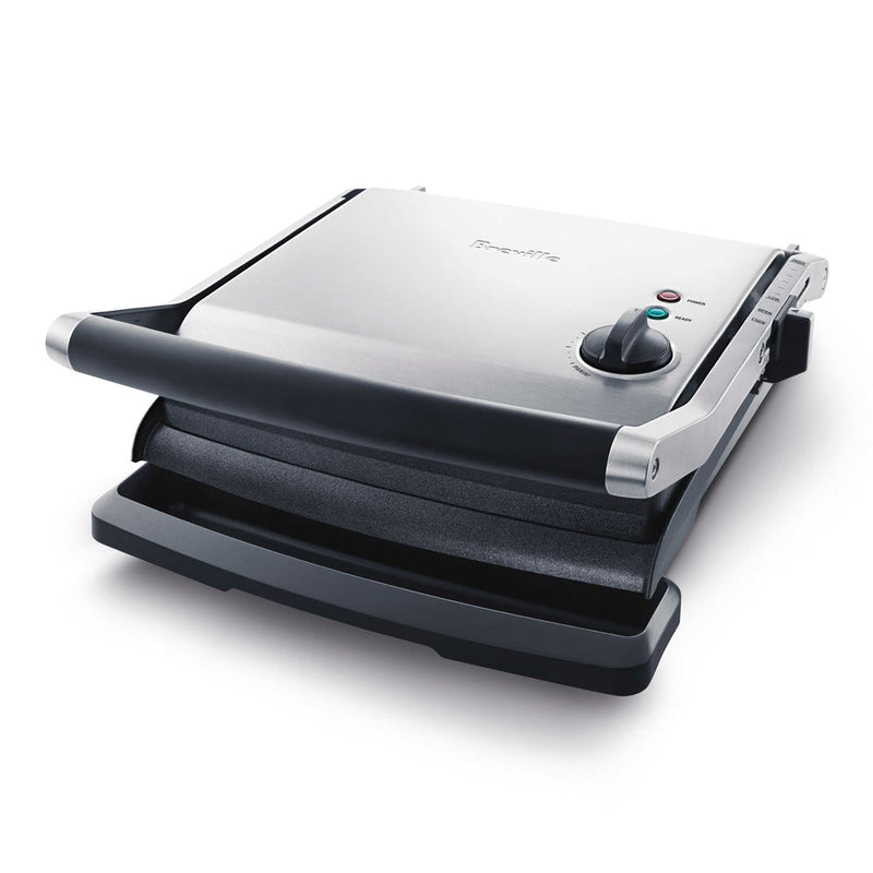 Breville Panini Non-Stick Indoor Grill & Sandwich Press, Brushed Stainless Steel U1