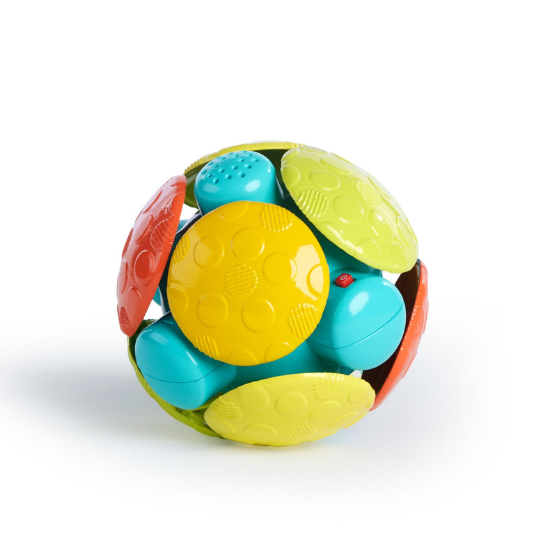 Bright Starts Wobble Bobble Crawl & Chase Activity Ball Toy, Bilingual, Ages 3m+ C4