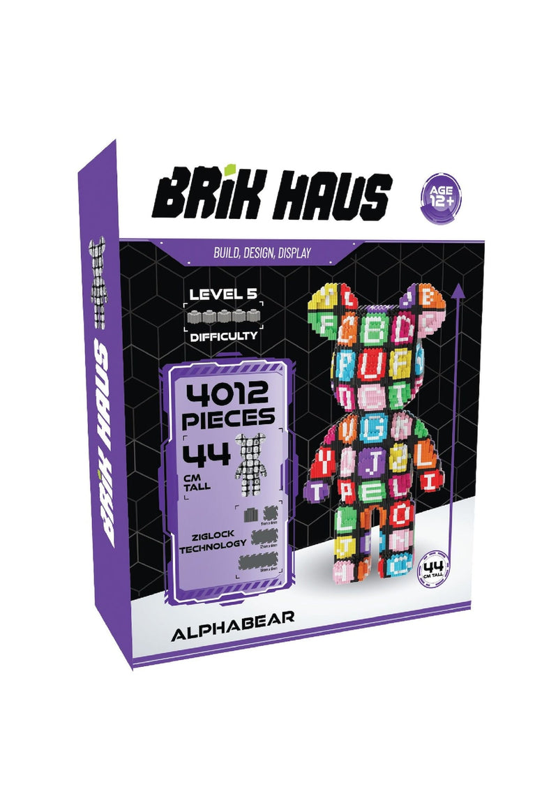 Brik Haus Alphabear Construction Set, Medium E2