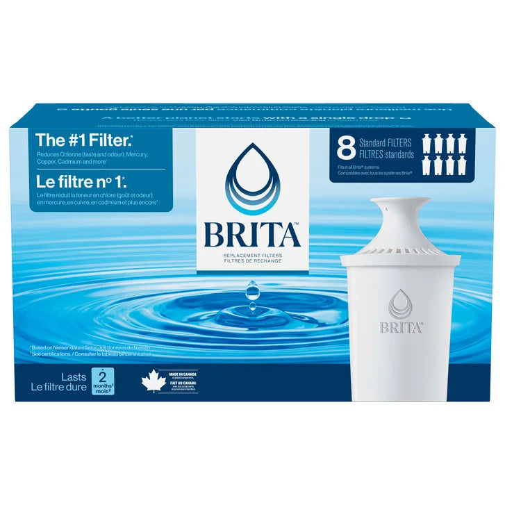 Brita Replacement Filters, 8-pack J8