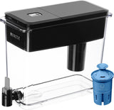 Brita UltraMax Water Filter Pitcher/Dispenser with LongLast Filters, BPA Free, 27 Cup, Black