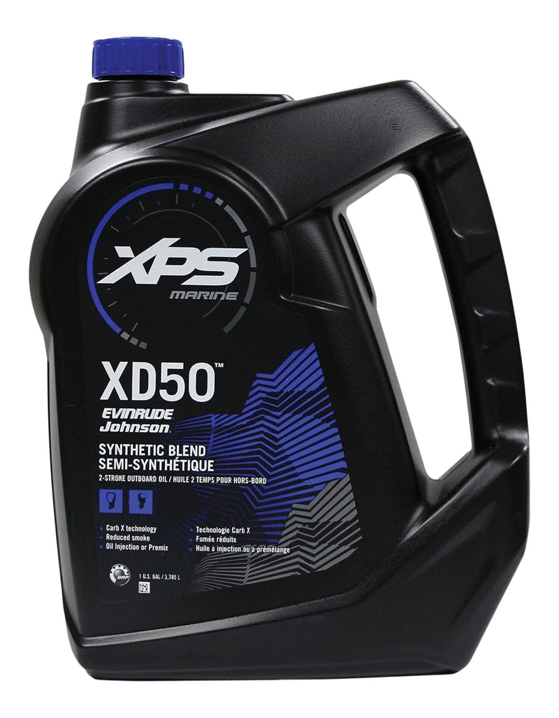 BRP XPS XD-50 XPS Marine Outboard Synthetic Blend Engine Oil TC-W3, 3.78-L X2