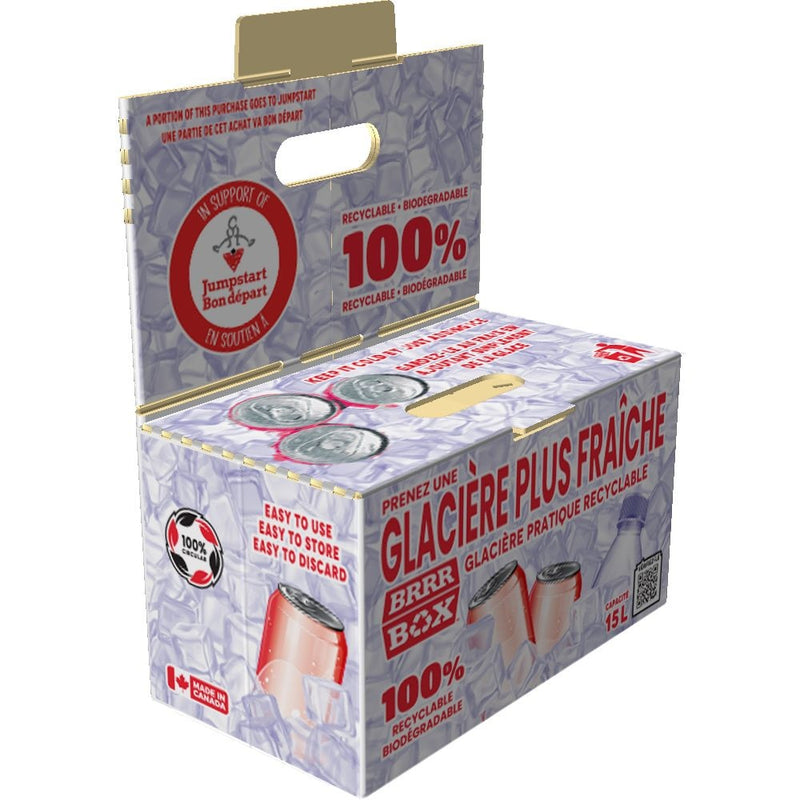 Brrr Box Recyclable Biodegradable Cooler, 15-L, White E3