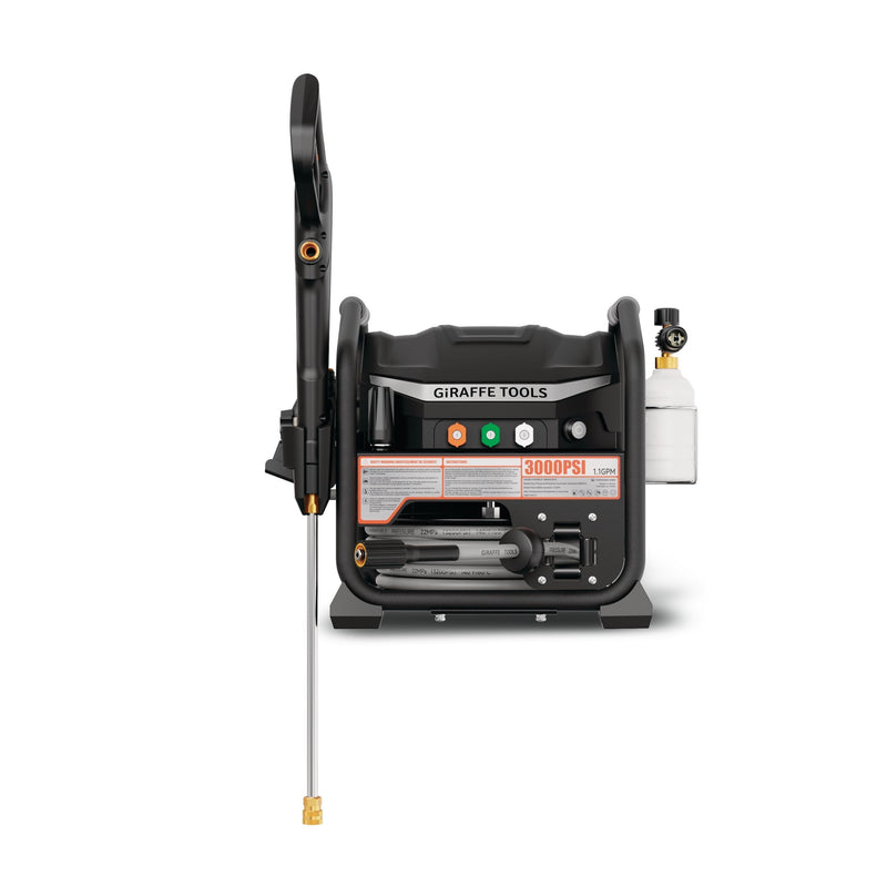Brushless Electrical Pressure Washer 3000 PSI, with 50 ft retractable hose A1