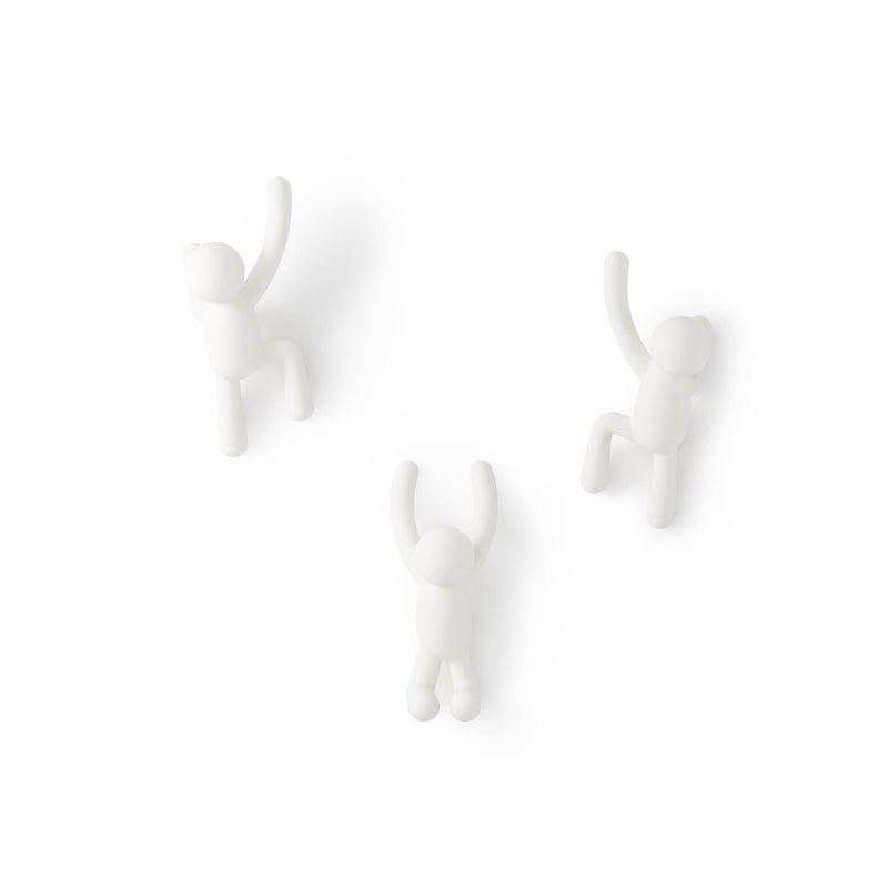 Buddy Hook Set of 3, White X5