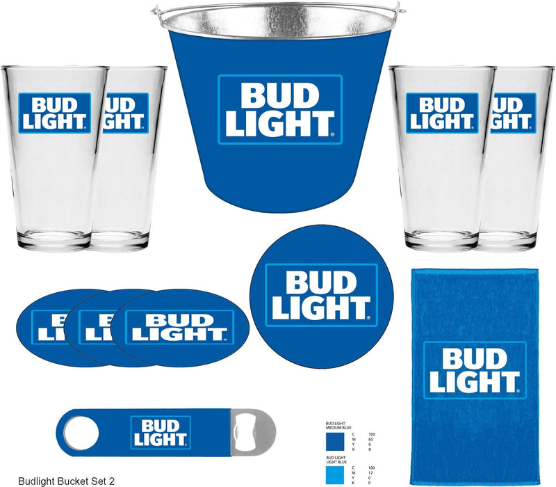 Budweiser Bucket Gift Set, 11-pc D6